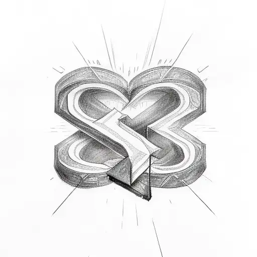 Yhwh In Letters With A 3D Cross And Heart Incorporatet