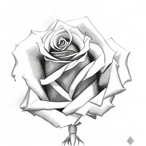 Rose With Ram And Rosary