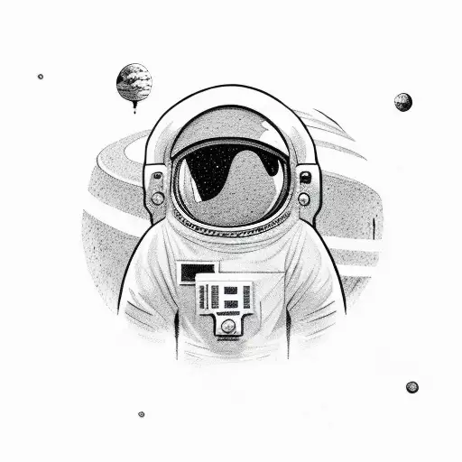 Astronaut With Word Stay