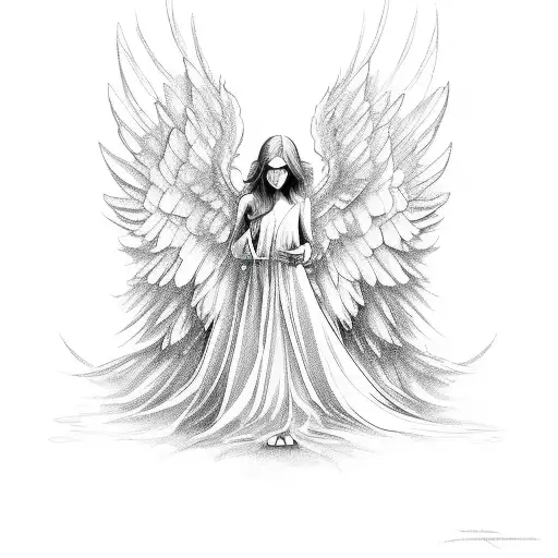 Angel Heals Its Own Wing