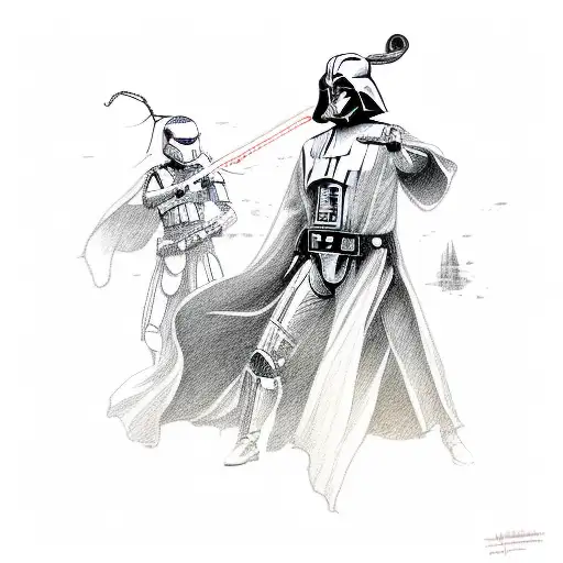 Star Wars Jedi Riding A Guitar