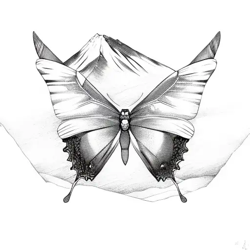 Mountain In The Wing Of A Butterfly