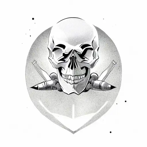 Skull Man Medic With M4