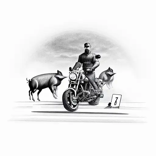 Motorcycle Crash Into Huge Wild Pig In West Texas At Night