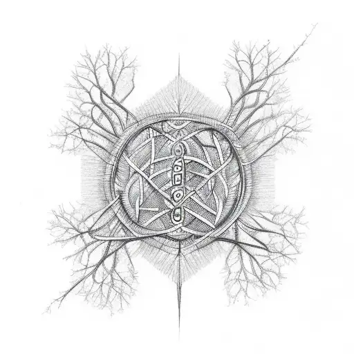 Tree Of Life Woven Into Dna Strand