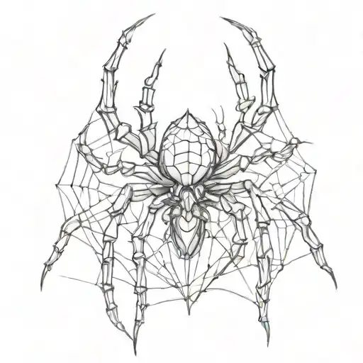 Spider With Heart Shape