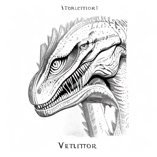 Velociraptor Tarot Card
