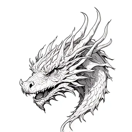 Book Pages Tree Growing Out Shaped As A Dragon Head