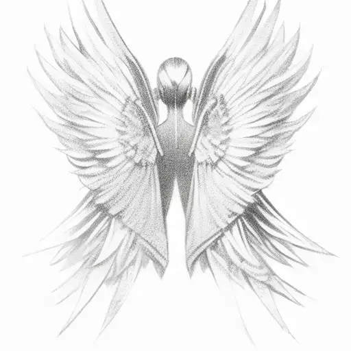 Angel Wings With Date 2-08-15