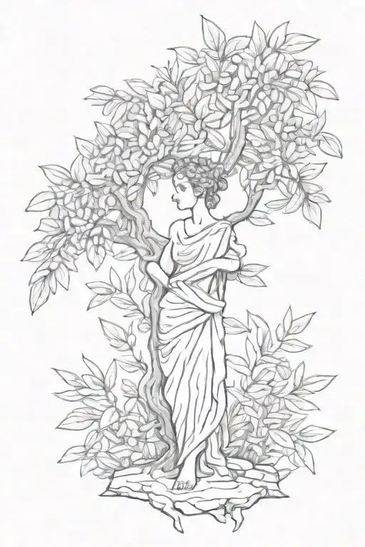 Goddes Athena Greek Goddes Olive Tree Growing