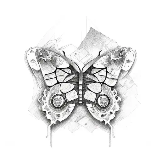 Destroyed Broken Butterfly