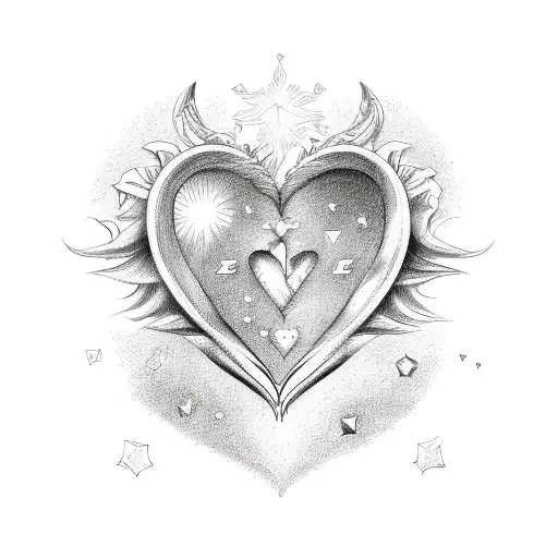 Star Signs Gemini And Capricorn Joined In A Heart