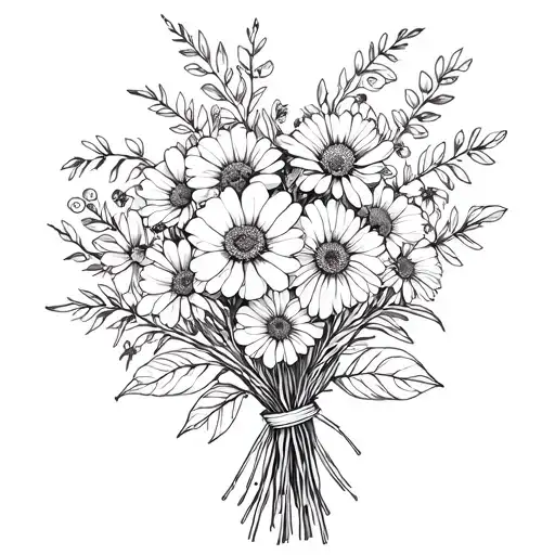 Birth Flower Bouquet July August May