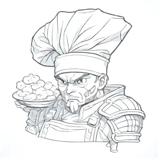 Anime-inspired Chef Hat With Vegeta's Armor Design