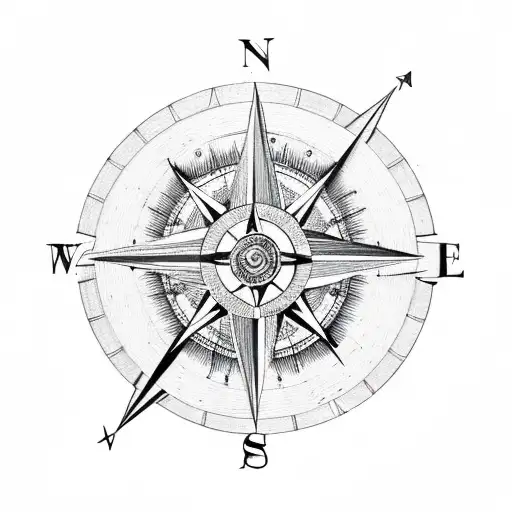 Compass Inside Anchor