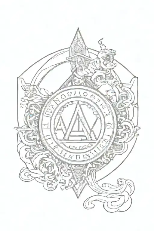 An Intricate Design Combining The Ajax Amsterdam Logo With Elements Of Italian Art And Culture