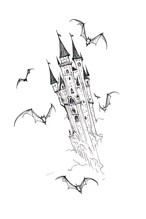 A Castle With Bats On It