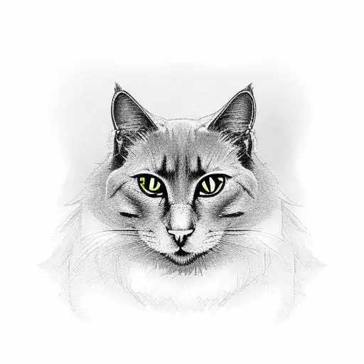 Black Cat Wesring A Cape