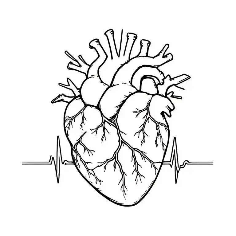Human Heart In Heartbeat