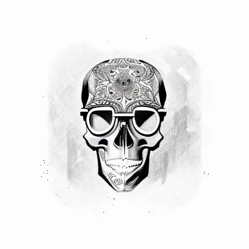 Skull With Night Vison Goggles