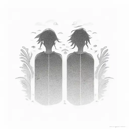 Two People Sleeping Back To Back With An Ocean Between Them