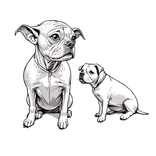 Dobby The House Elf And A Staffordshire Terrier Dog