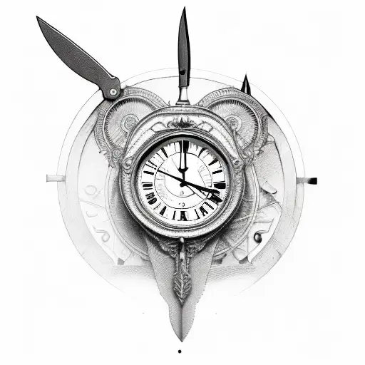 Knife In A Clock