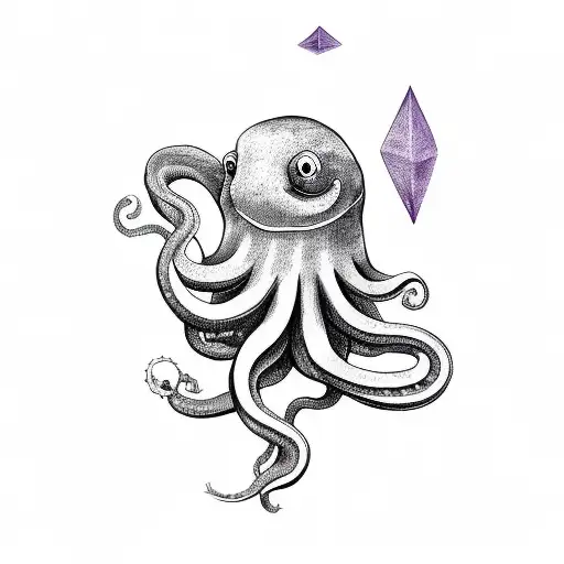 Giant Purple Octopus Squashing My Arm