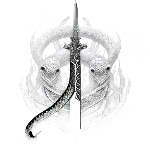 Sword With Snakes