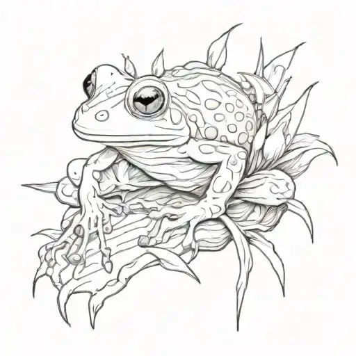 Frog With Cordyceps Fungus Bursting