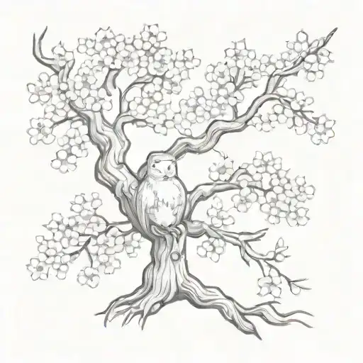 Lichtenburg Figure In A Cherry Blossom Tree