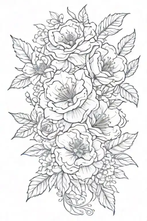 Birth Flowers Intertwined