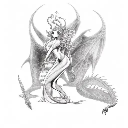 Sexy Lilith With Dragon