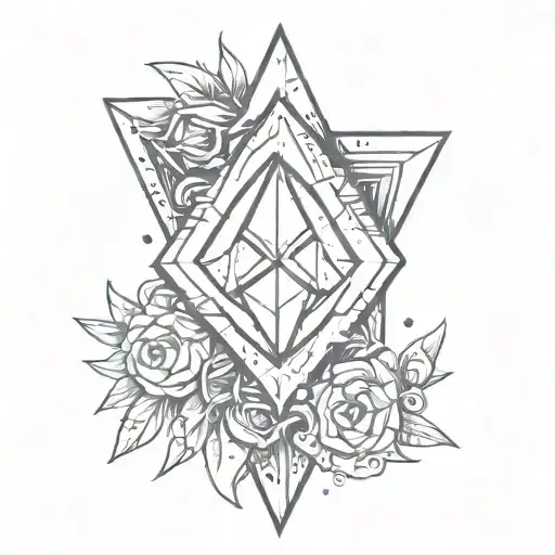 Combine Btr Logo With Bullet Shell And Diamond Motifs In A Sketch Style