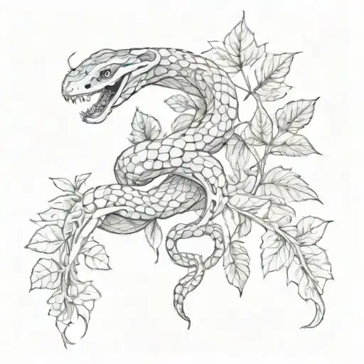 Snake And Poison Ivy Vines