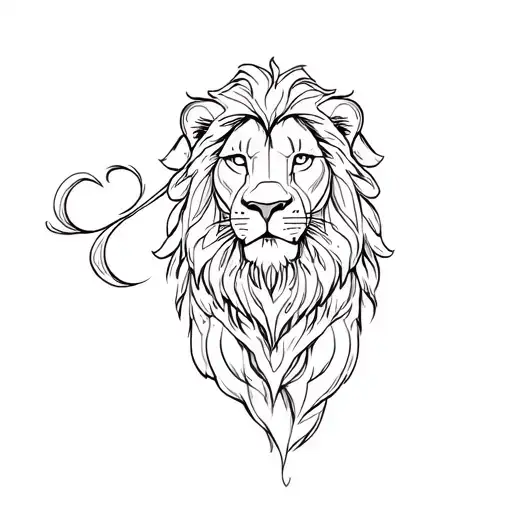 Outline Of Lion