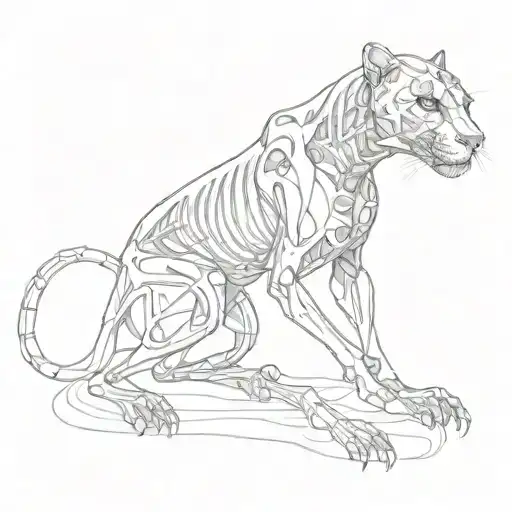 Panther As A Skeleton