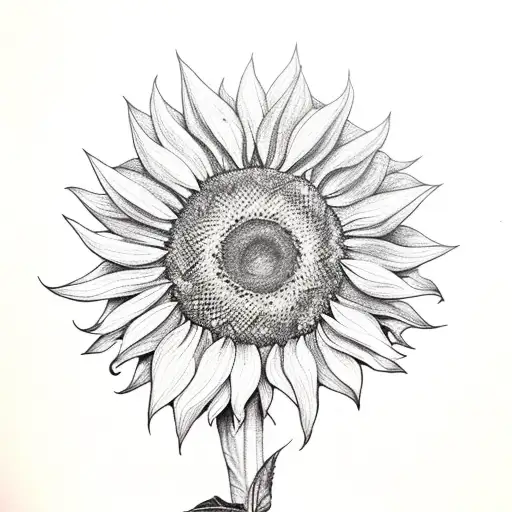 Sunflower With Lightning Bolt