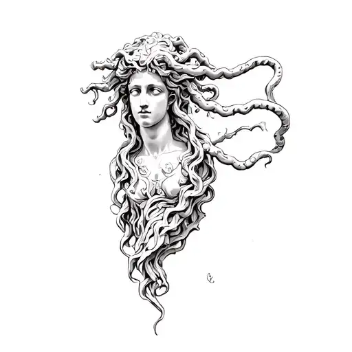 A Statue Of Medusa