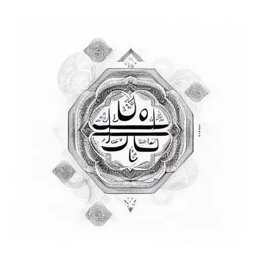 A Mantra Written In A Beautiful Calligraphy Style With Intricate Nature Patterns