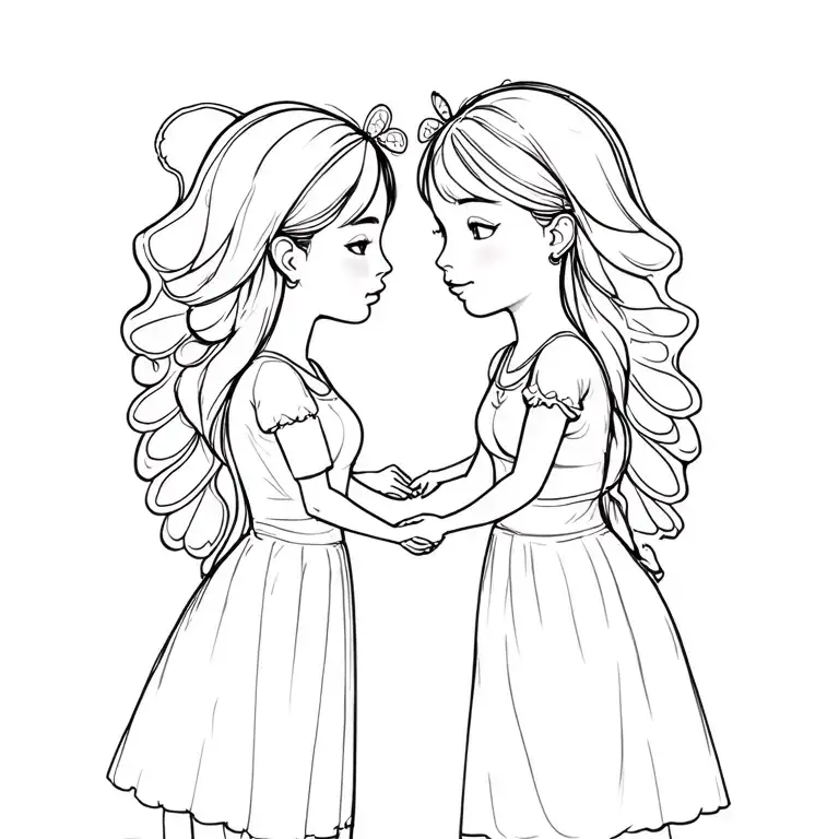 Half Butterfly Matching Mom Daughter Holding Hands