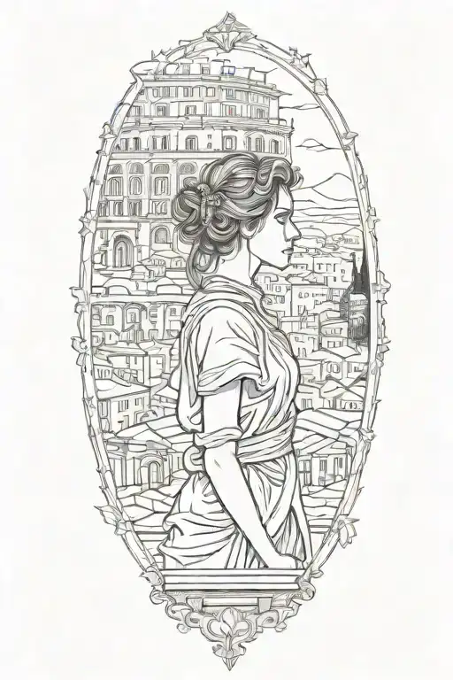 Young Girl In Rome