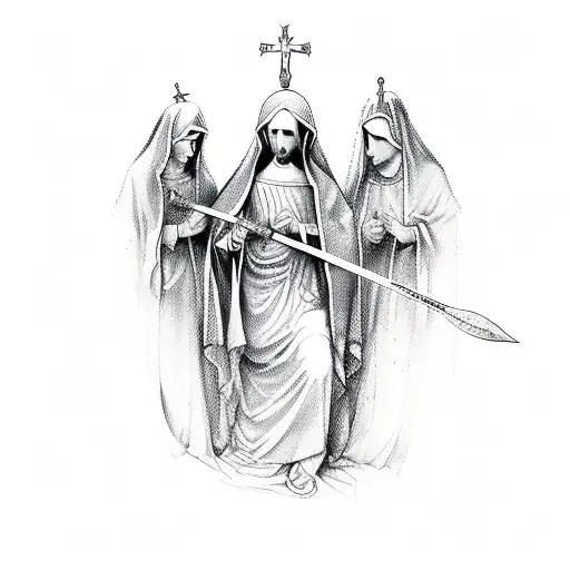 Virgin Mary Seven Swords