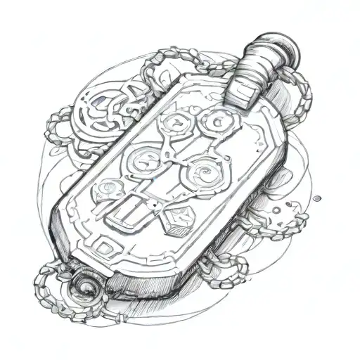 Army Dog Tag And Whistle