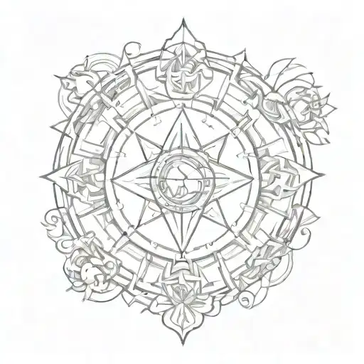 Combine Symbols Of Different Spiritual Beliefs Into A Unique And Harmonious Tattoo Design