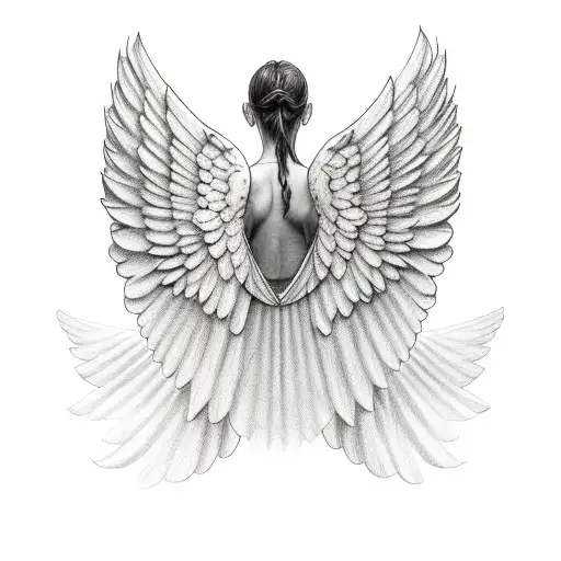 Angel Wings With Portrait