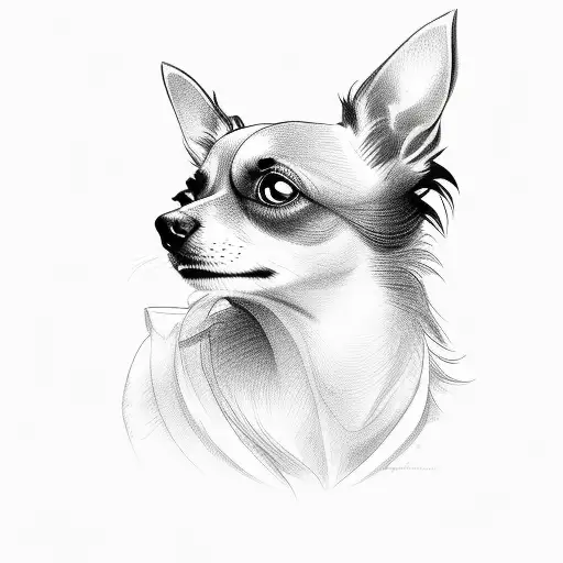 Black Long Hair Chihuahua