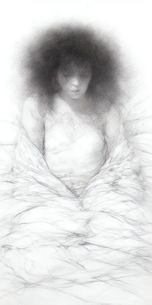 Double D Titties Showing Ghost Girl Under Blankets Thick Thighs With An Afro