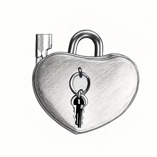 Heart Lock With Keys And Kids Names