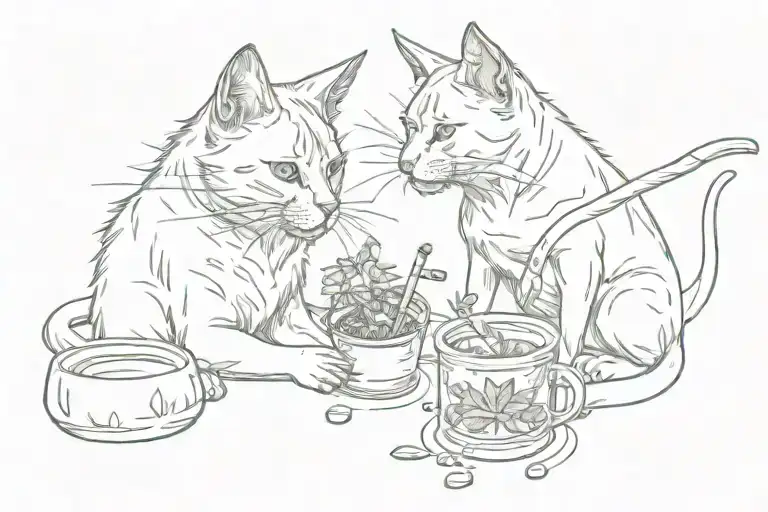 Cat And Dog Smoking Weed